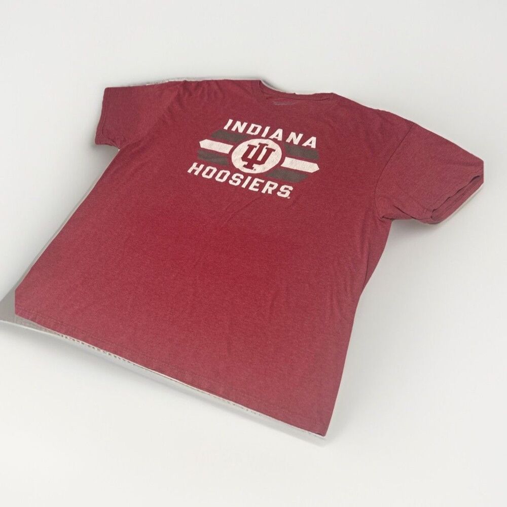 Indiana Hoosiers The Victory Crimson Red Heather Graphic T-Shirt Men's XL IU